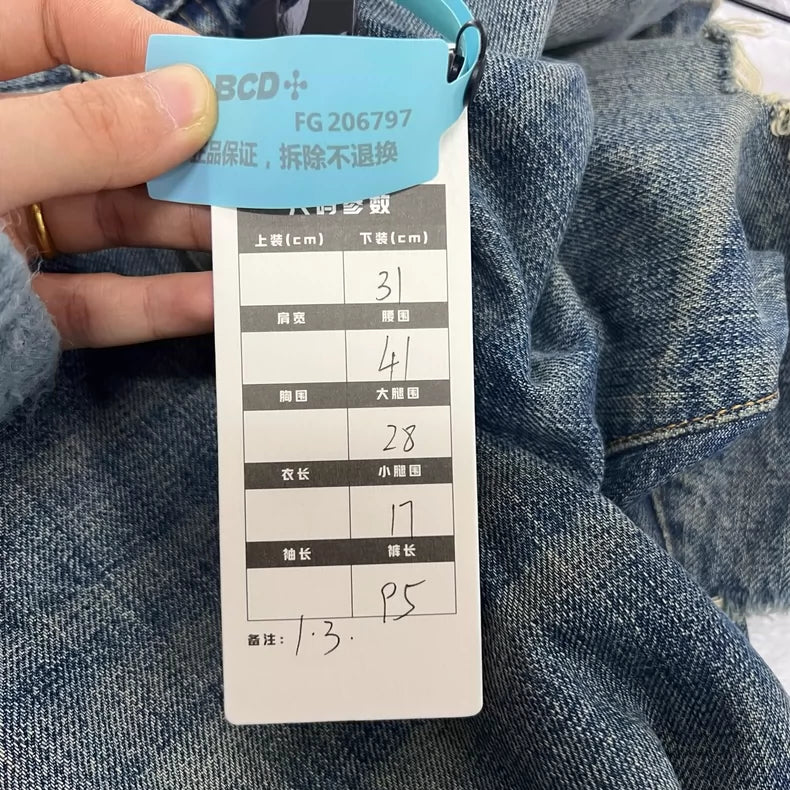 Saint Laurent Distressed Slim Fit Jeans