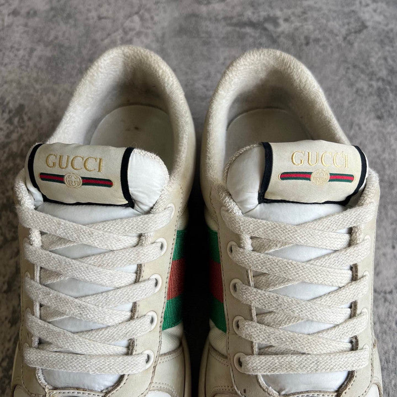 Gucci Screener Leather Canvas Sneakers for Men 0079