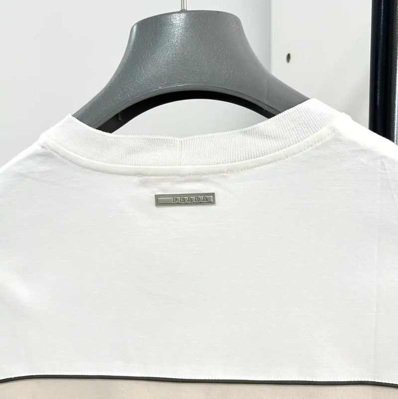 Prada Multi-Color Cotton Short Sleeve T-Shirt