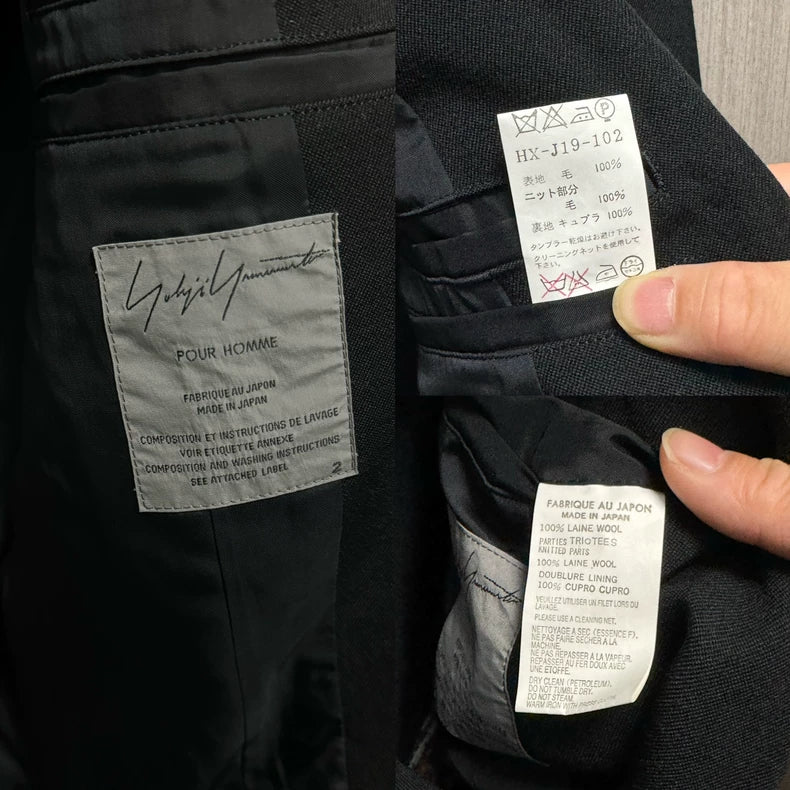 Yohji Yamamoto 2007 Knit Patchwork Jacket