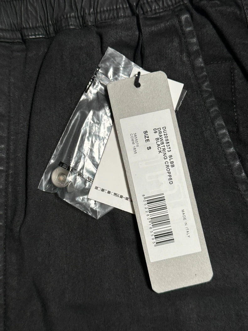 Rick Owens Waxed Cropped Pants S