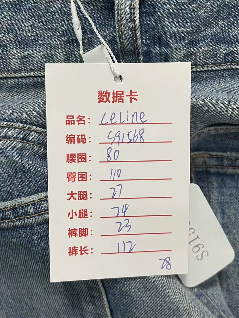 Celine Wesley Distressed Denim Pants
