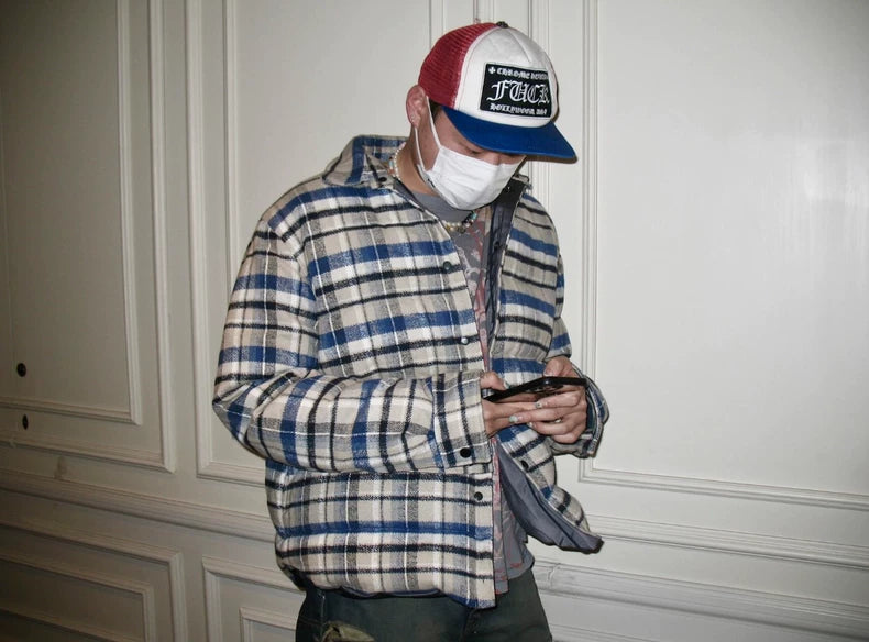 Chrome Hearts Trucker Hat Red Blue-zp