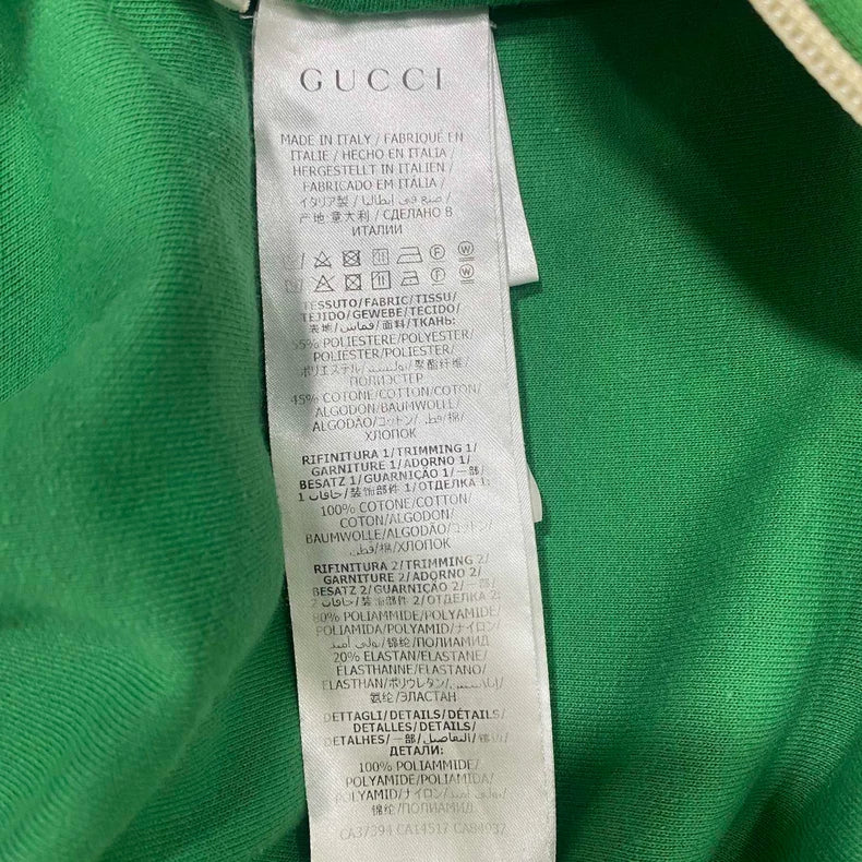 Green 3M Reflective Zip Jacket Gucci-yf