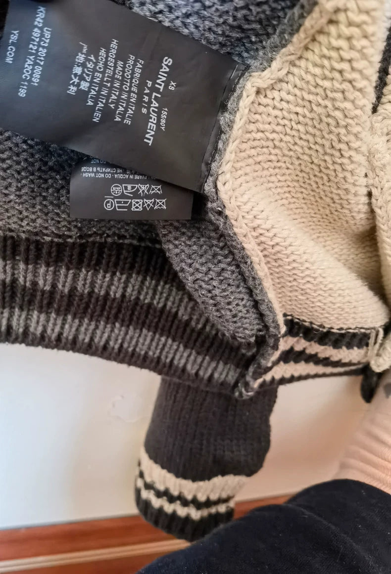 Saint Laurent Vintage Lazy Style Sweater Coat