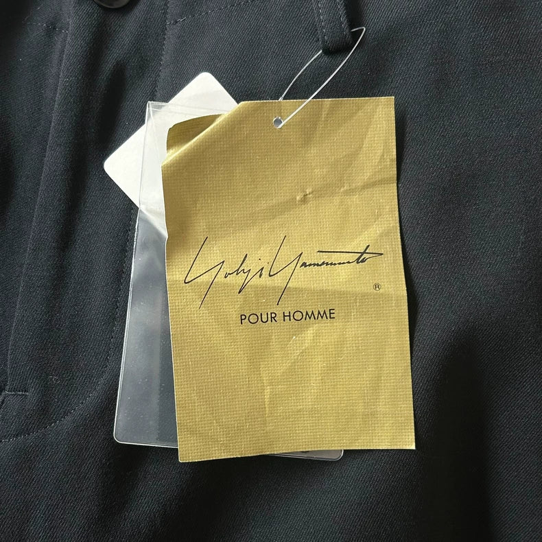 Yohji Yamamoto Black Zip Pants