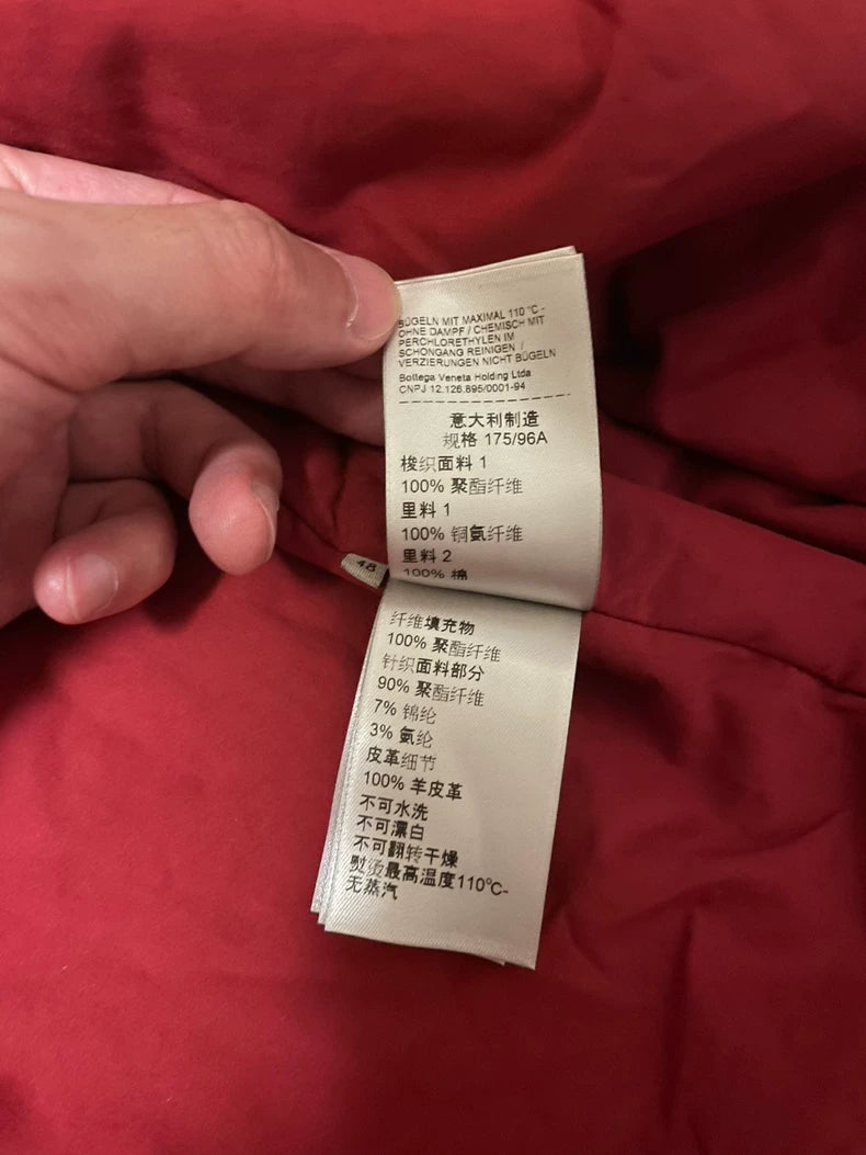 Bottega Veneta Red Baseball Jacket-yf