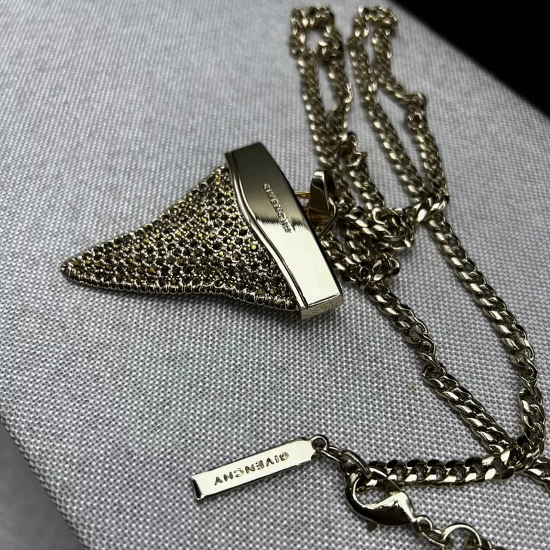 Givenchy Shark Tooth Gold Necklace