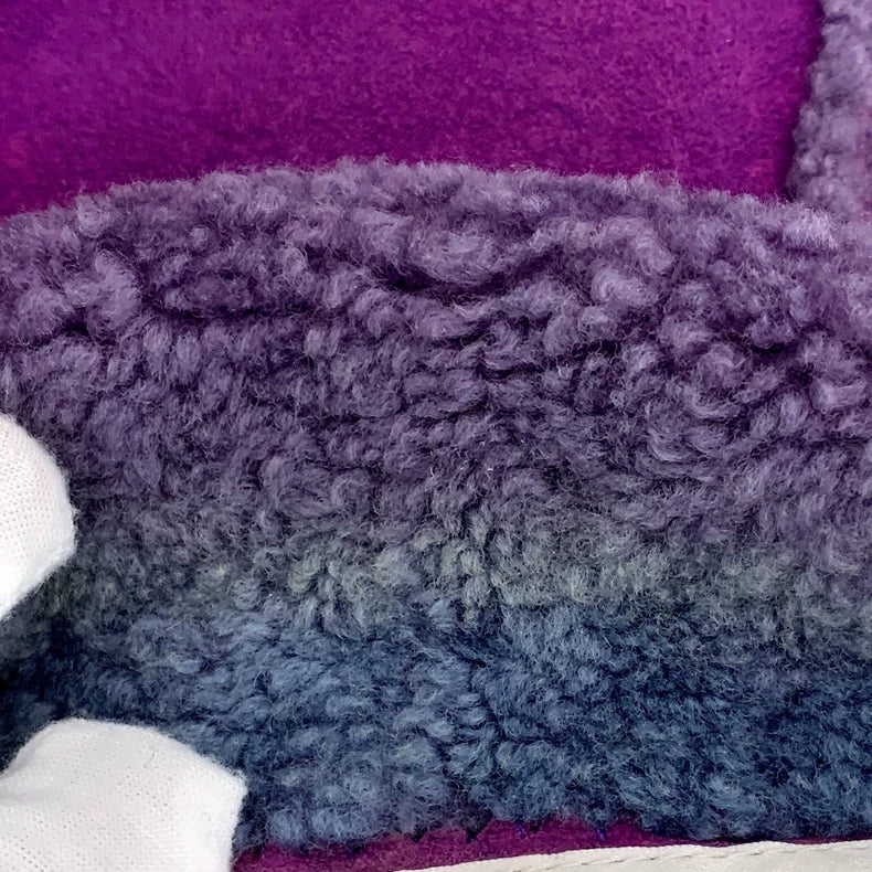 Purple Shearling Lapel Jacket by Chanel