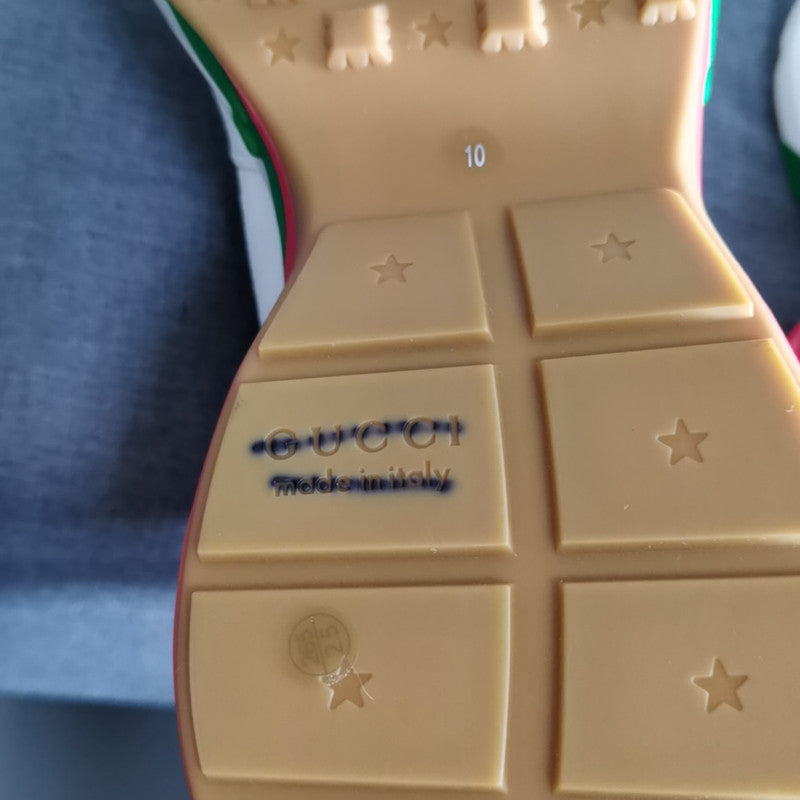 Gucci Rhyton Casual Dad Sneakers in White Red Green 0079