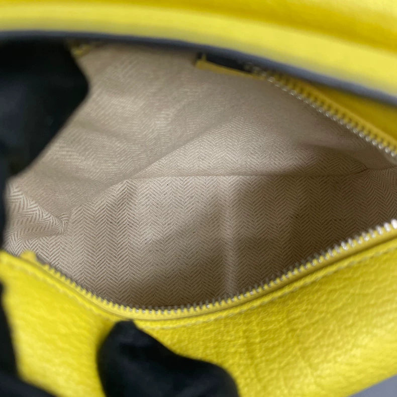 Loewe Puzzle Mini Handbag in Yellow