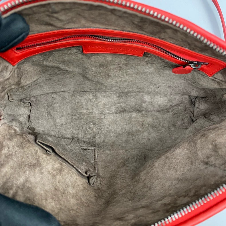 BV Woven Leather Crossbody Bag