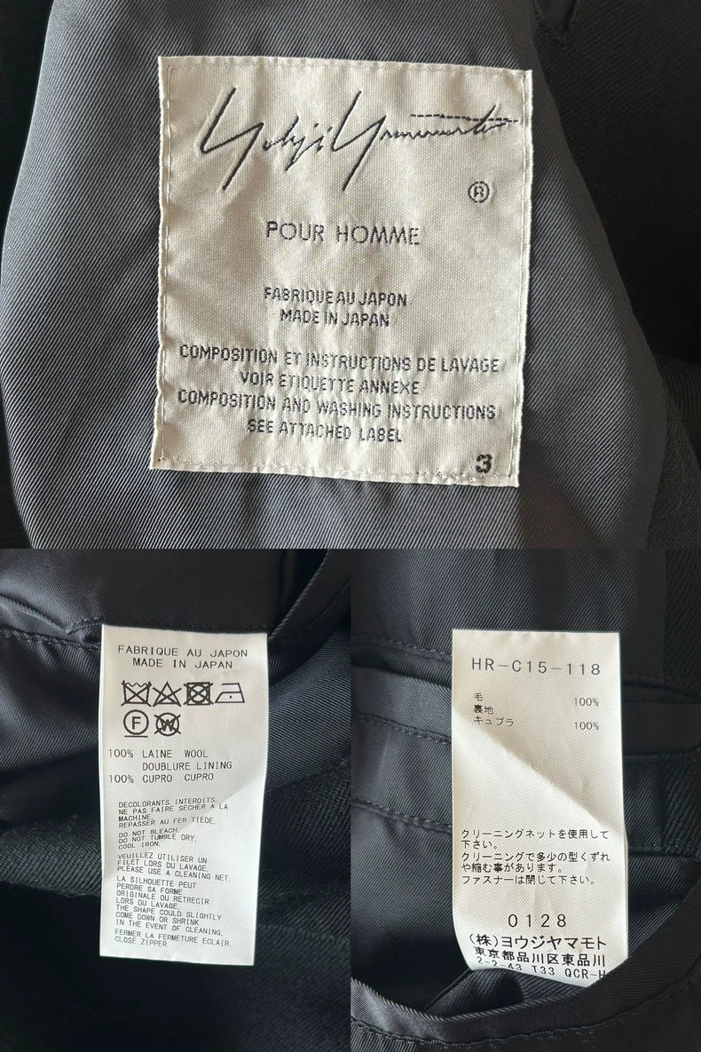 Yohji Yamamoto Chain Detail Coat