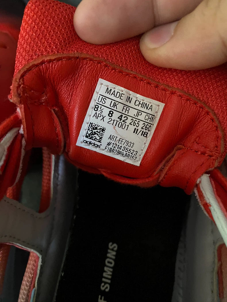 Raf Simons Ozweego Red Black Sneakers-yf