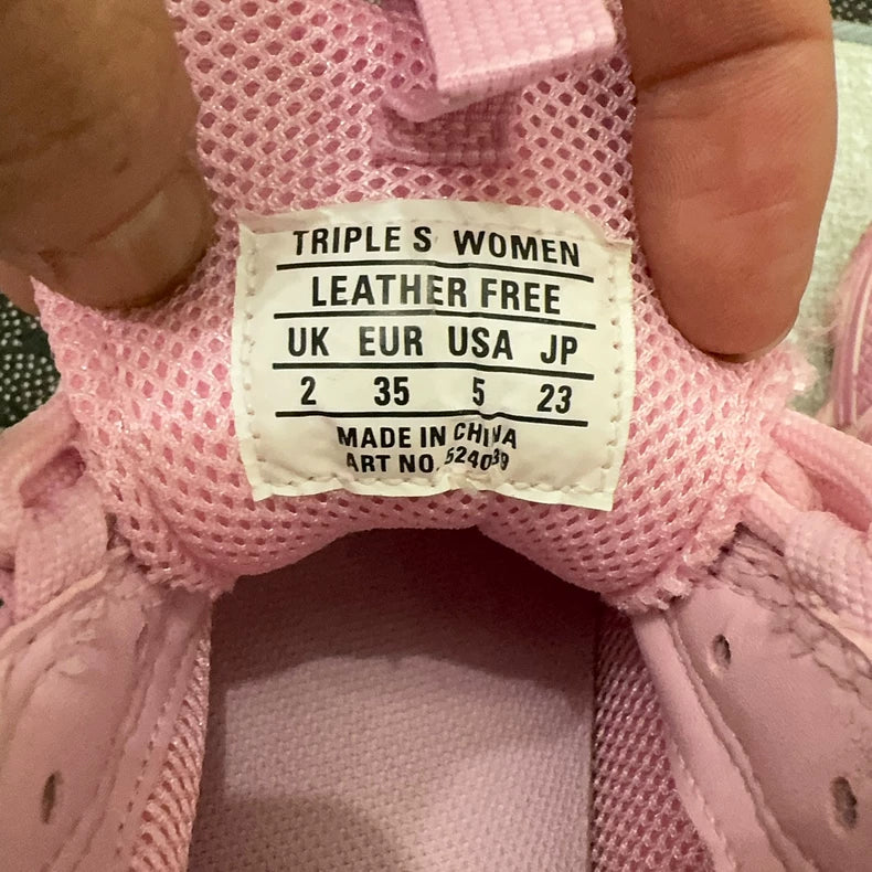 Rare Pink Balenciaga Triple S Sneakers