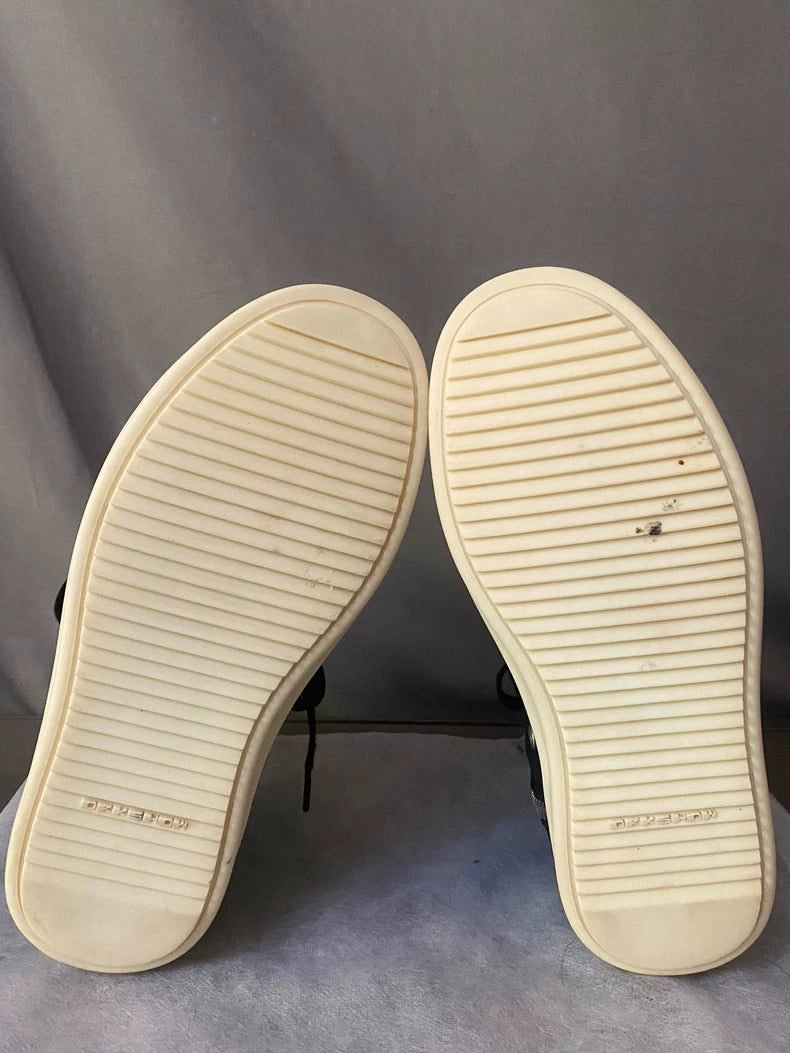 Rick Owens Waxed High-Top Sneakers-yf