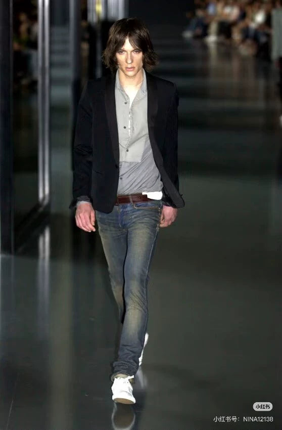 Saint Laurent Men's Blue Slim Fit Jeans