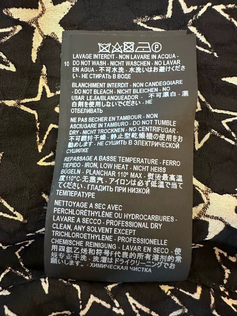 Saint Laurent Star Print Short Sleeve Shirt