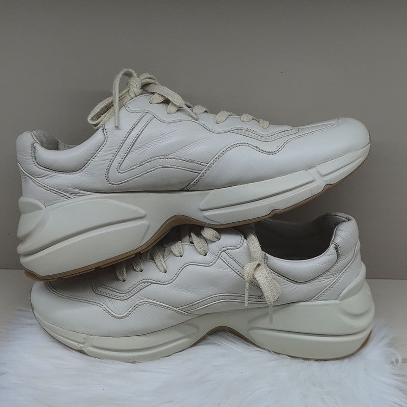 Gucci Rhyton Low-top Sneakers in White and Orange 0079