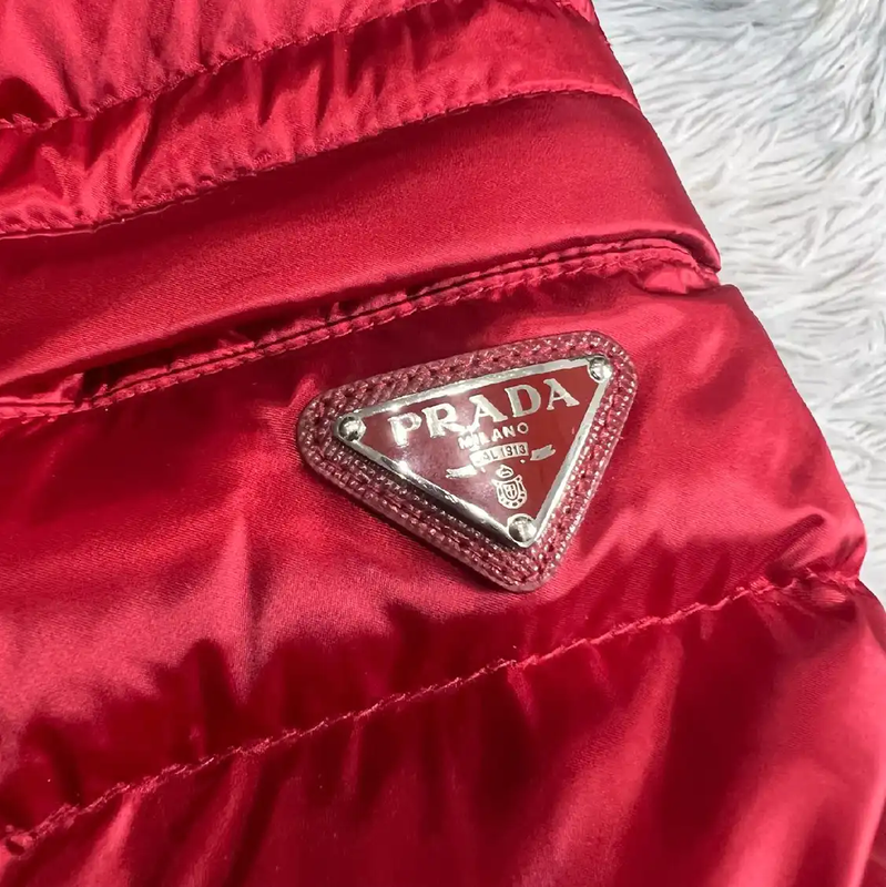 Prada Red Men's Puffer Jacket