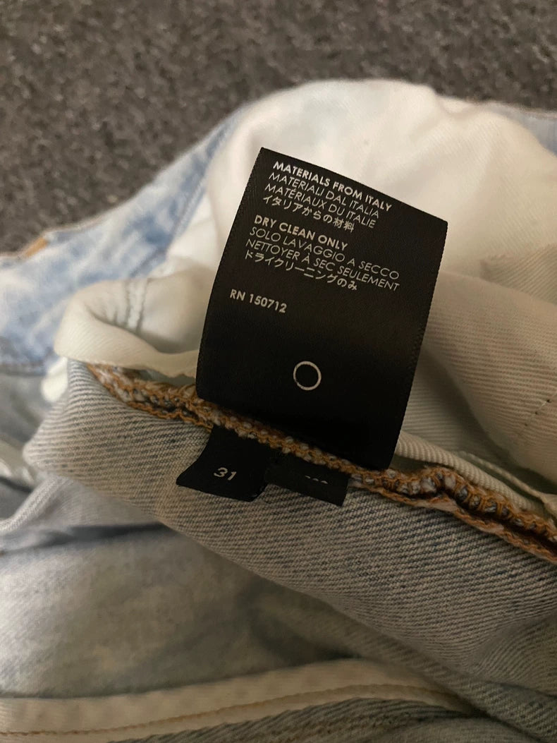 Amiri Distressed High-Stretch Denim Jeans-yf