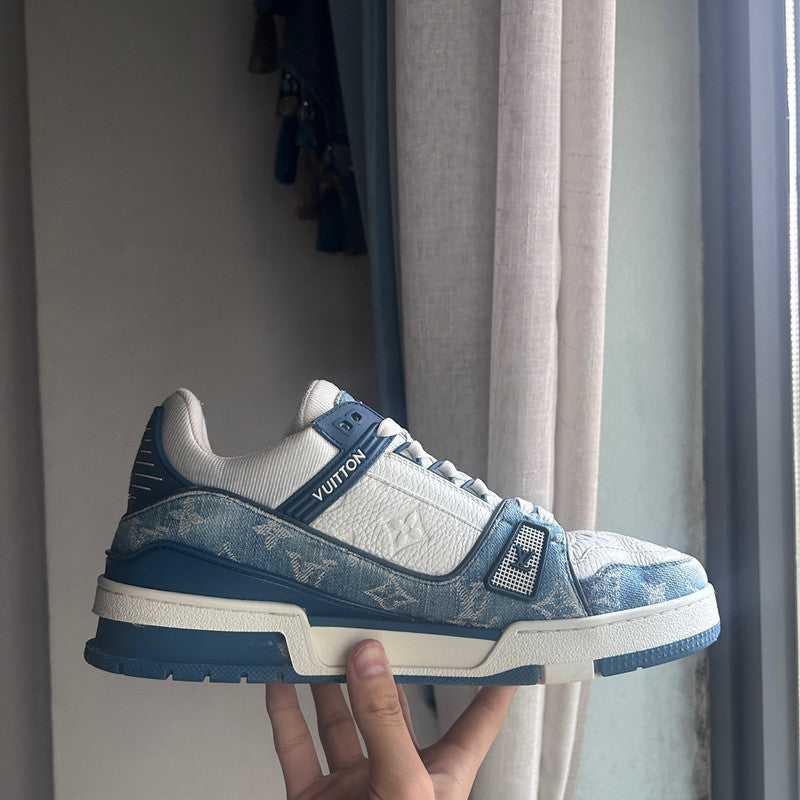 Louis Vuitton Denim Low Top Sneakers for Men and Women 0079