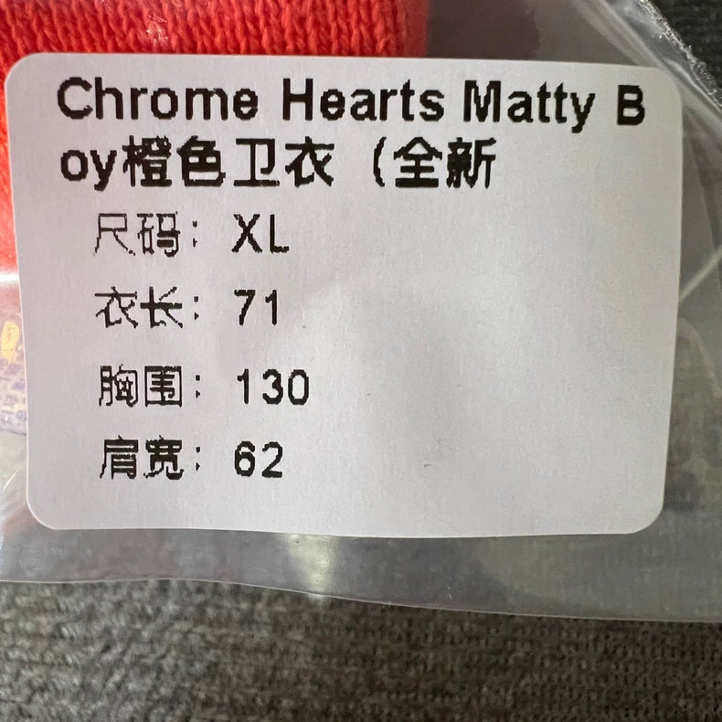 Chrome Hearts Matty Boy Orange Sweatshirt