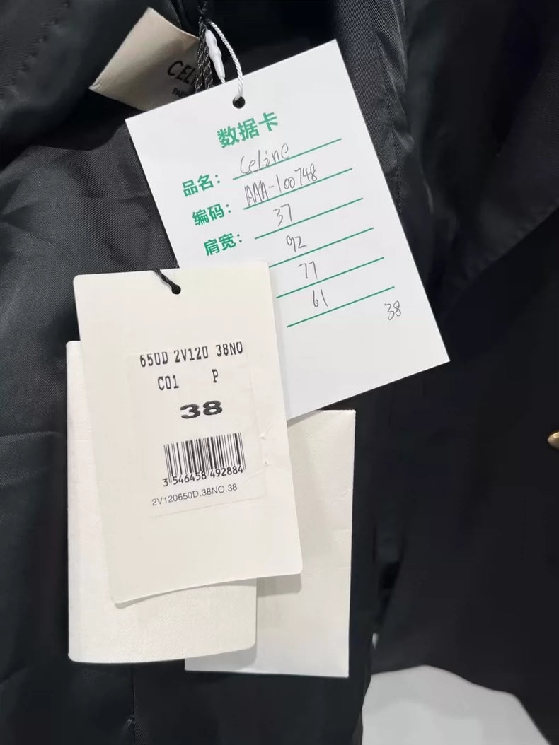 Celine Double Breasted Suit Jacket