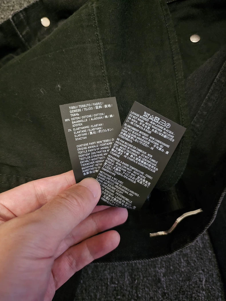 Saint Laurent D02 Black Denim Jeans-yf