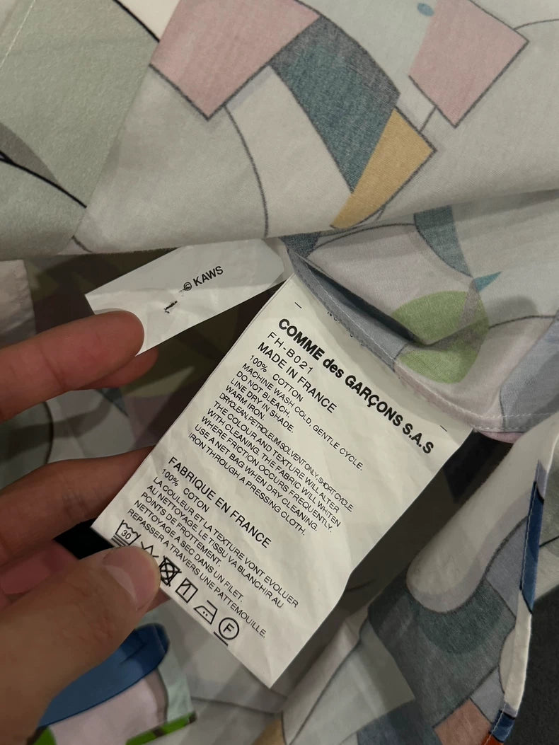 KAWS CDG Collaborative Button-Up Shirt