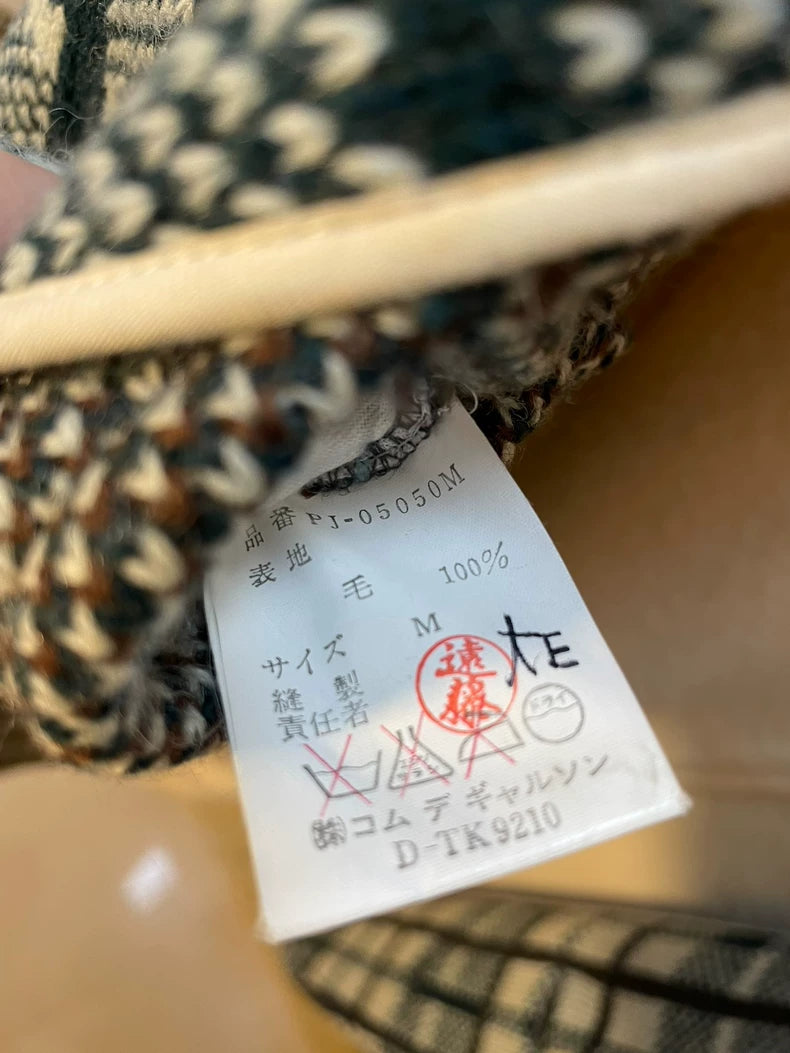 Comme des Garcons 80s Plaid Blazer