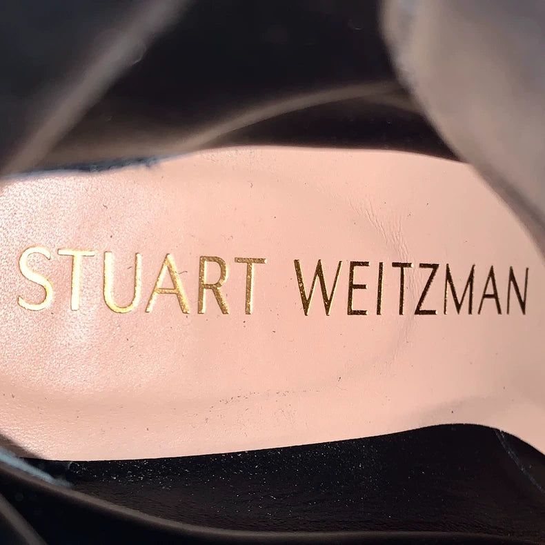 Stuart Weitzman Black Heeled Ankle Boots