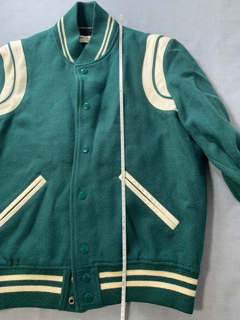 Saint Laurent 2020 Green Baseball Jacket