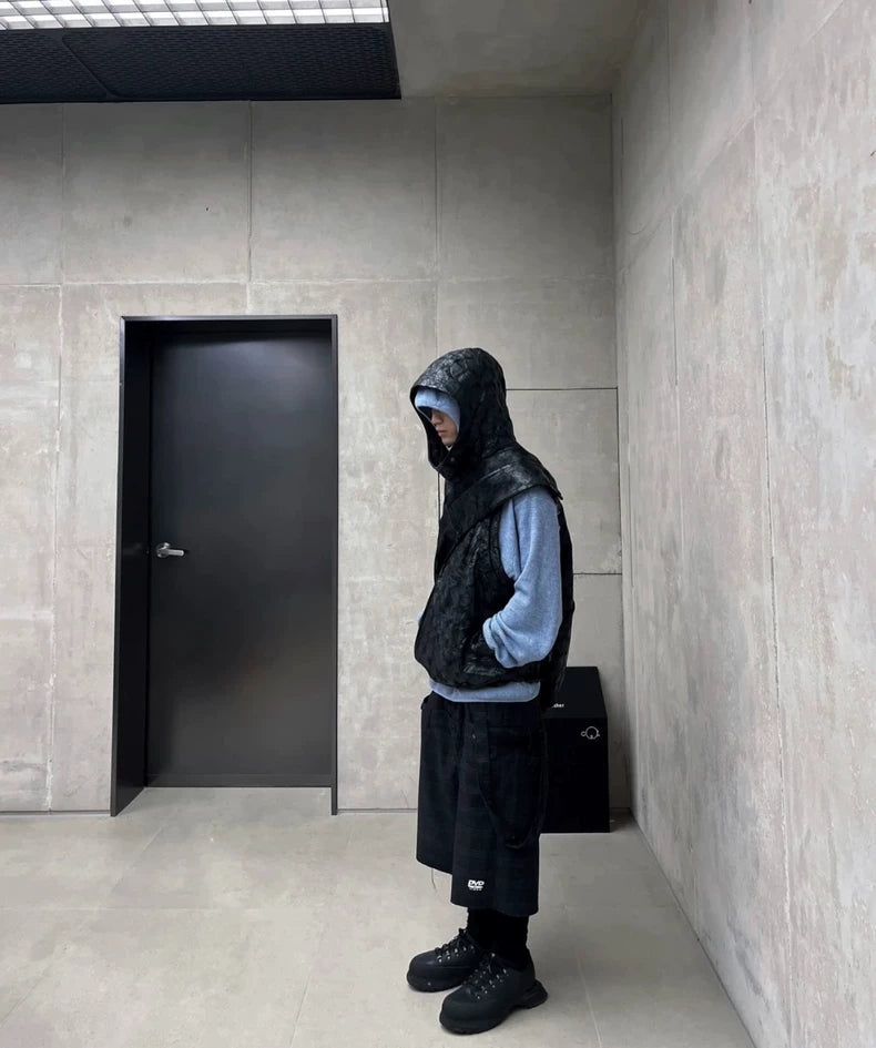 Black Poyana Thick Sole Hiking Boots-zp