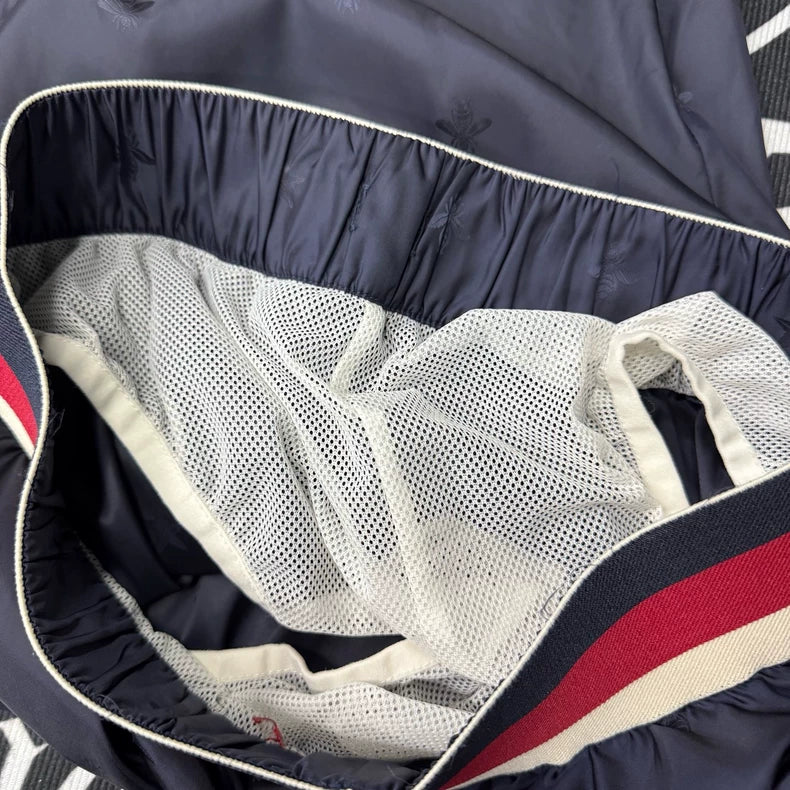 Gucci Blue Bee Print Casual Shorts-yf