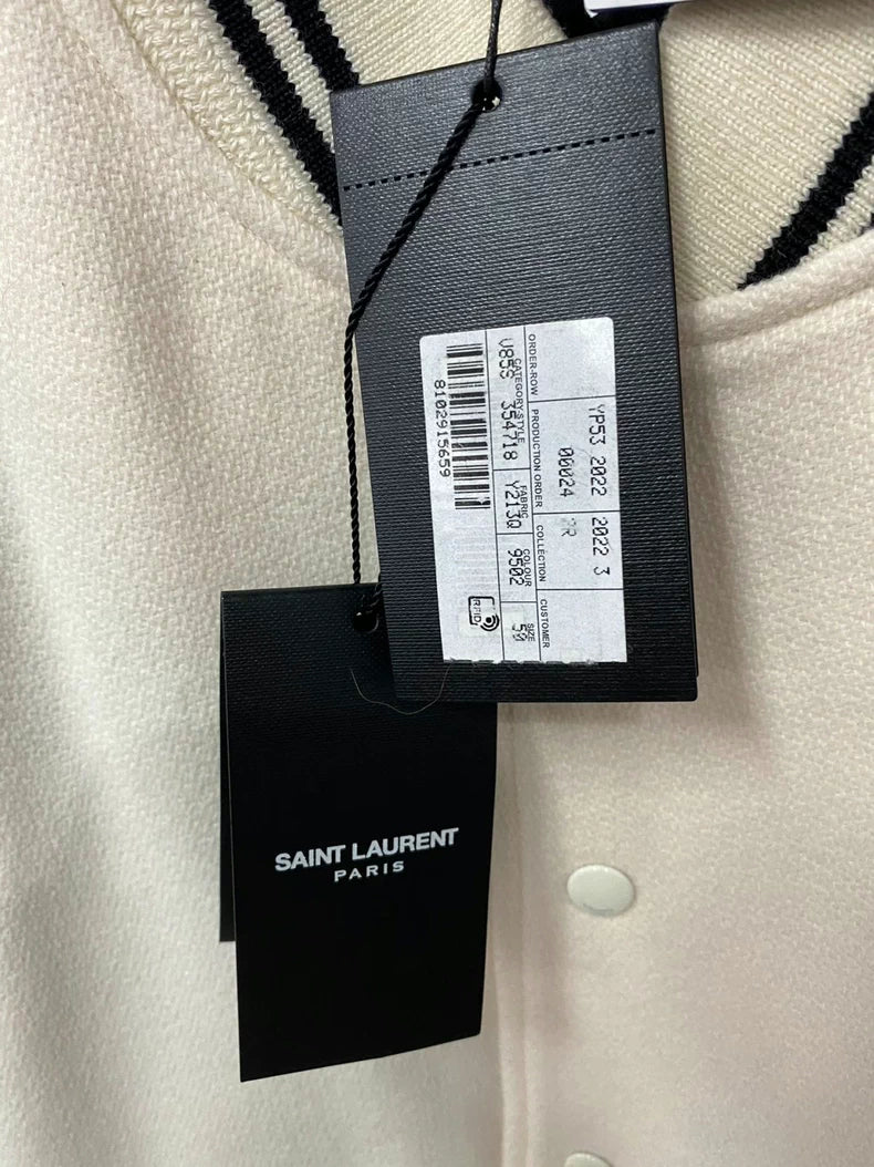 Saint Laurent Paris SLP Varsity Jacket