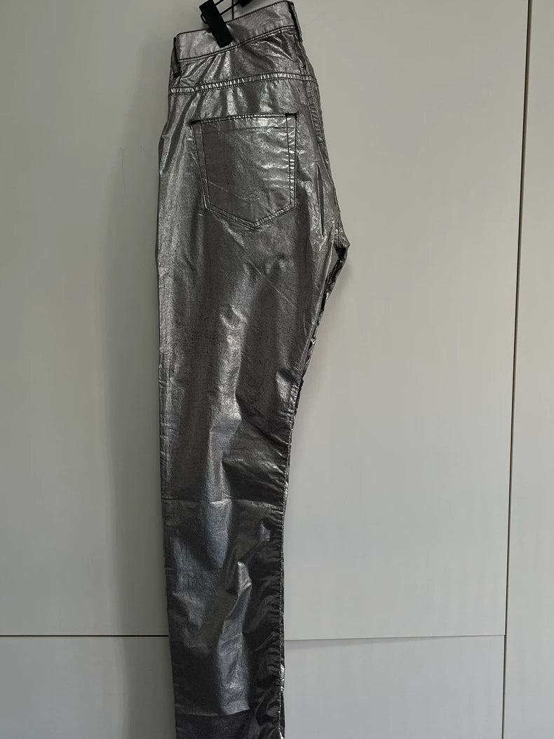 Rick Owens Men's Silver Jeans