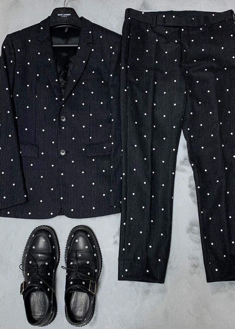 Dior Homme Polka Dot Suit Set