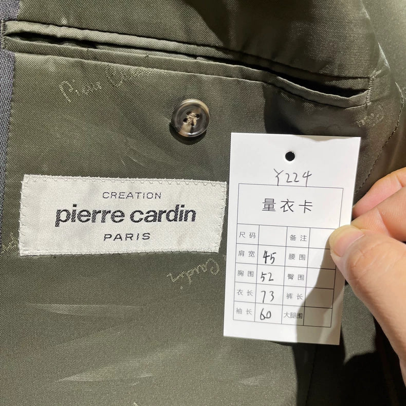 Vintage Dark Blue Wool Blazer Jacket