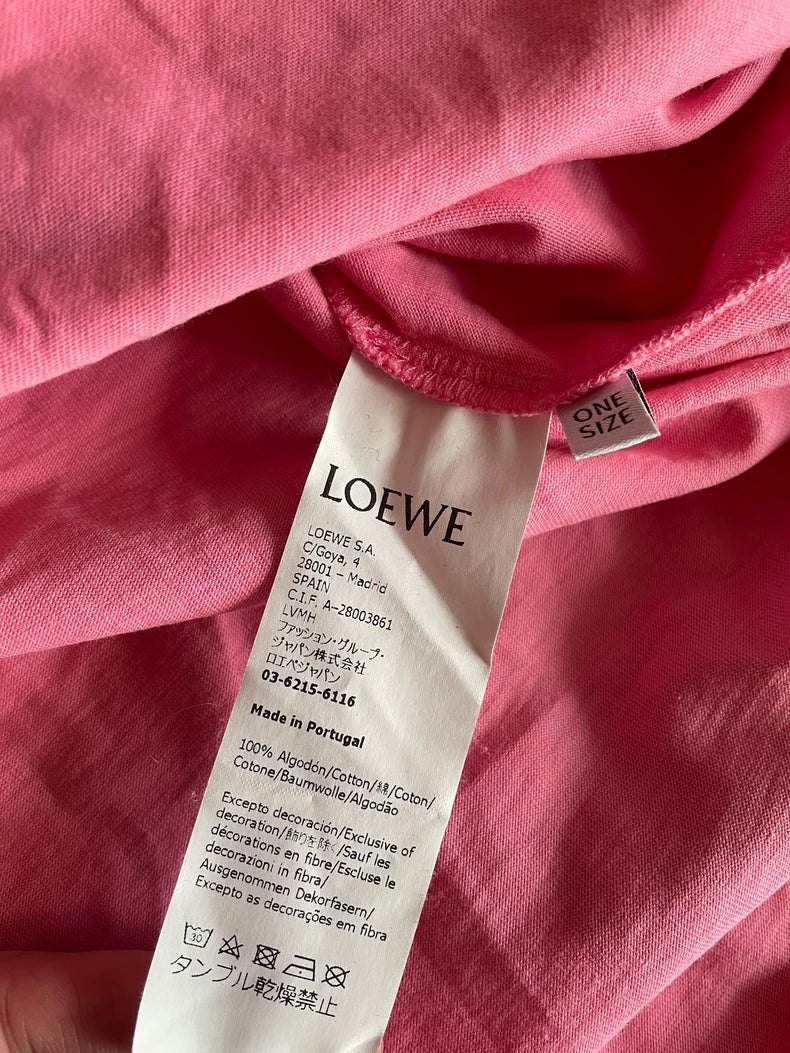 Loewe Oversize Graphic Print Short Sleeve T-Shirt-yf
