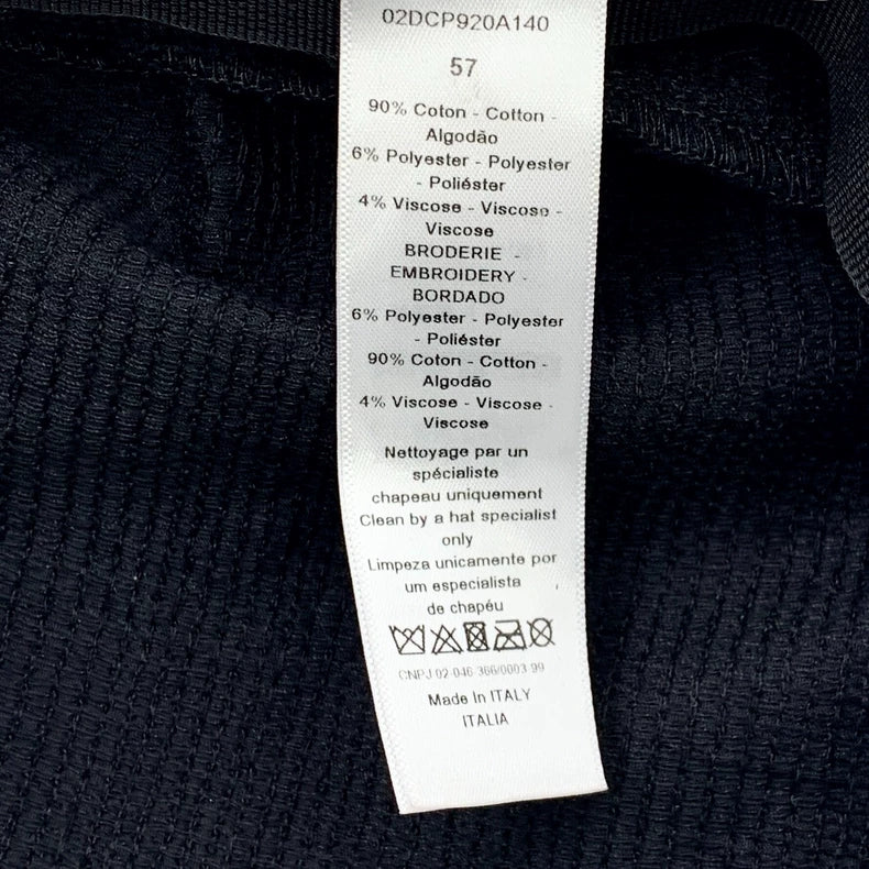 Christian Dior Black Knitted Newsboy Hat