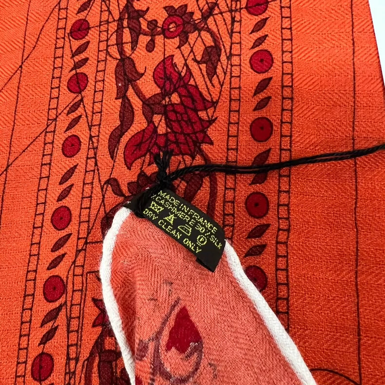 Hermes Da Vinci Pegasus Silk Scarf