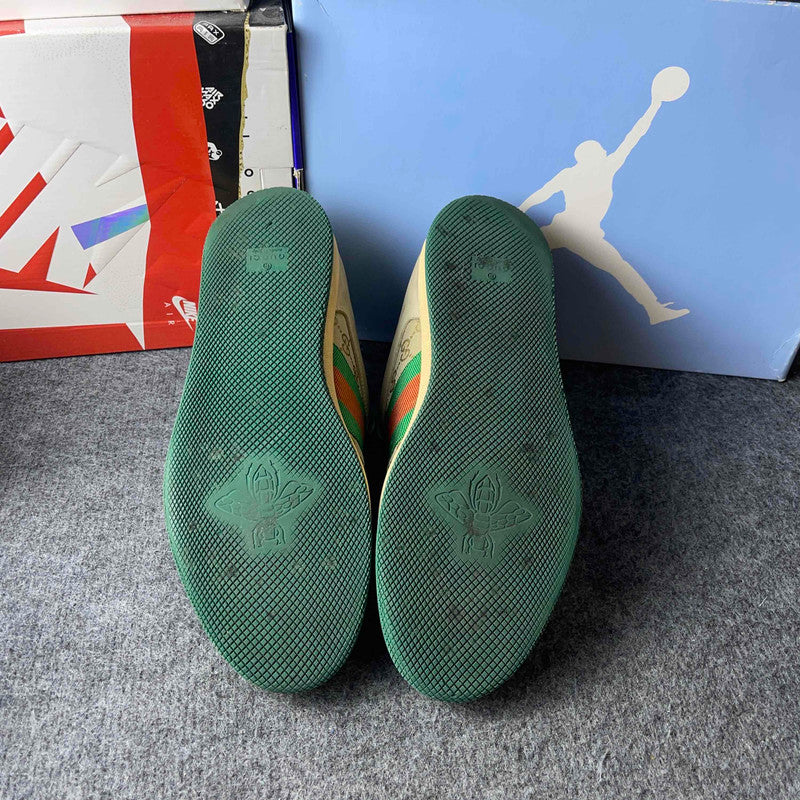 Gucci Screener Green Leather Sneakers 0079