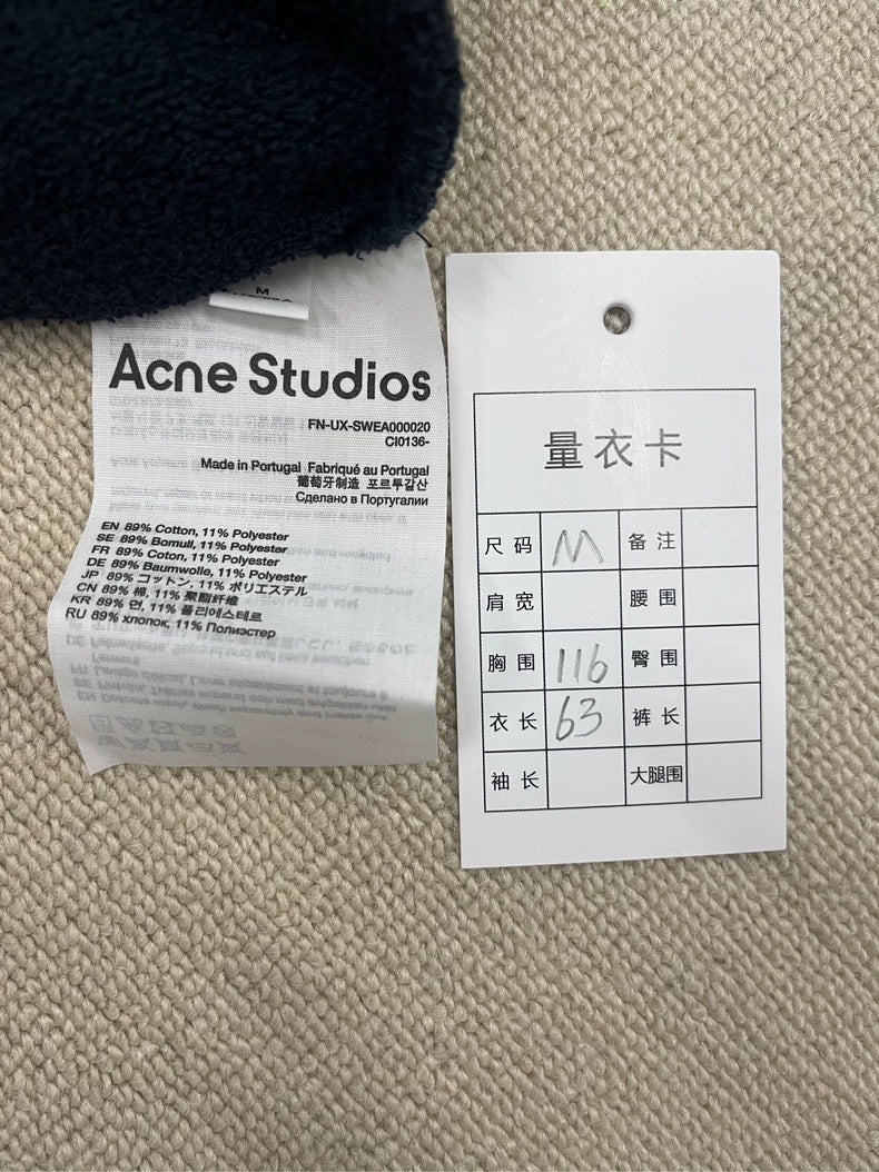 Acne Studios Hooded Long Sleeve Sweatshirt