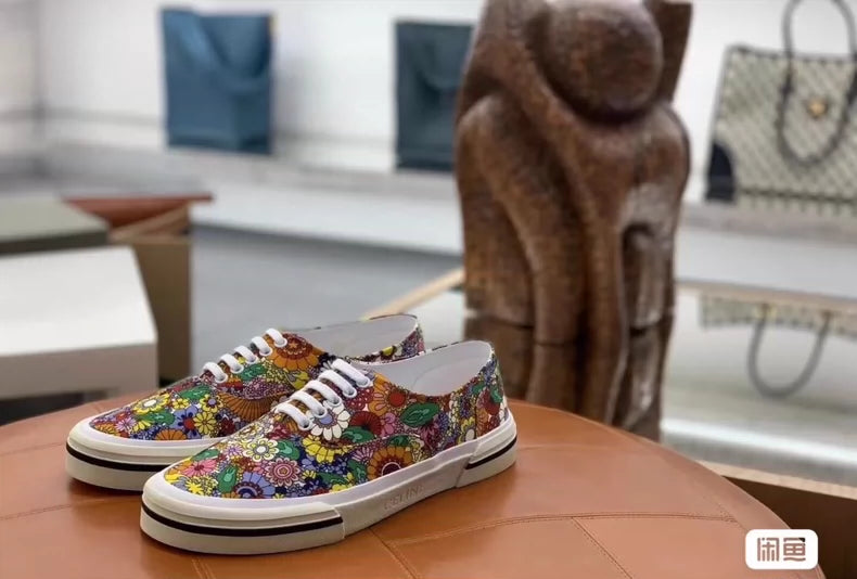 Celine Hedi Floral Skate Shoes