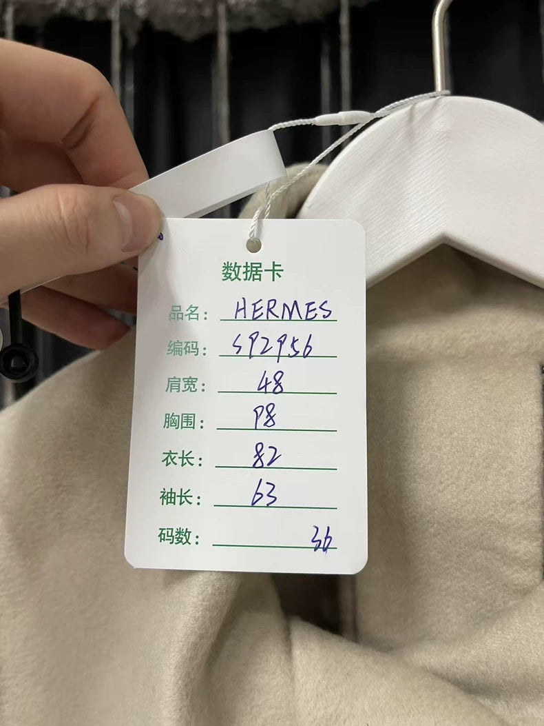 Hermes Cream Overcoat