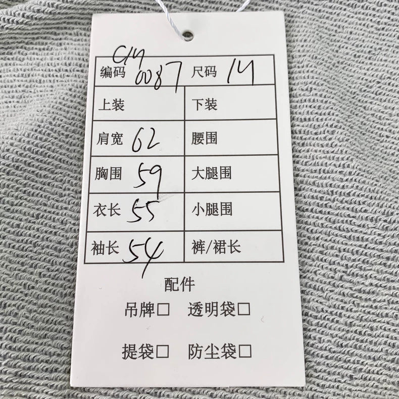 Celine Gray Logo Print Long Sleeve Sweatshirt