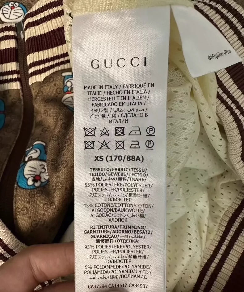 Gucci x Doraemon Collaboration Logo Jacket