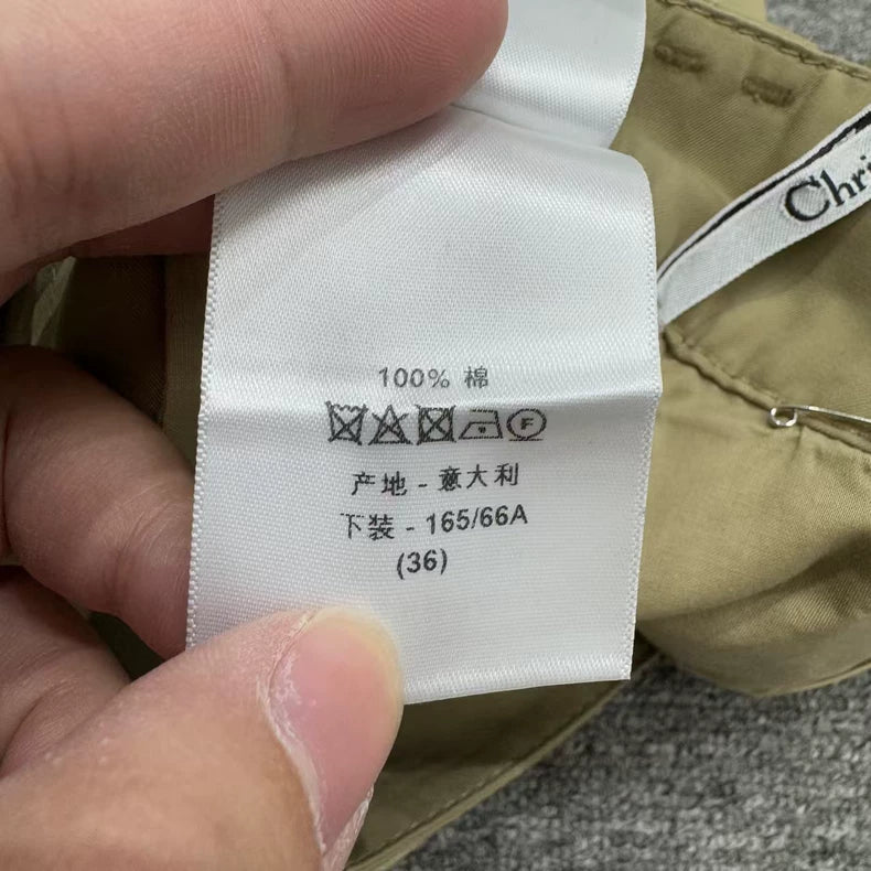 Dior Khaki Cargo Pants for Men-zp
