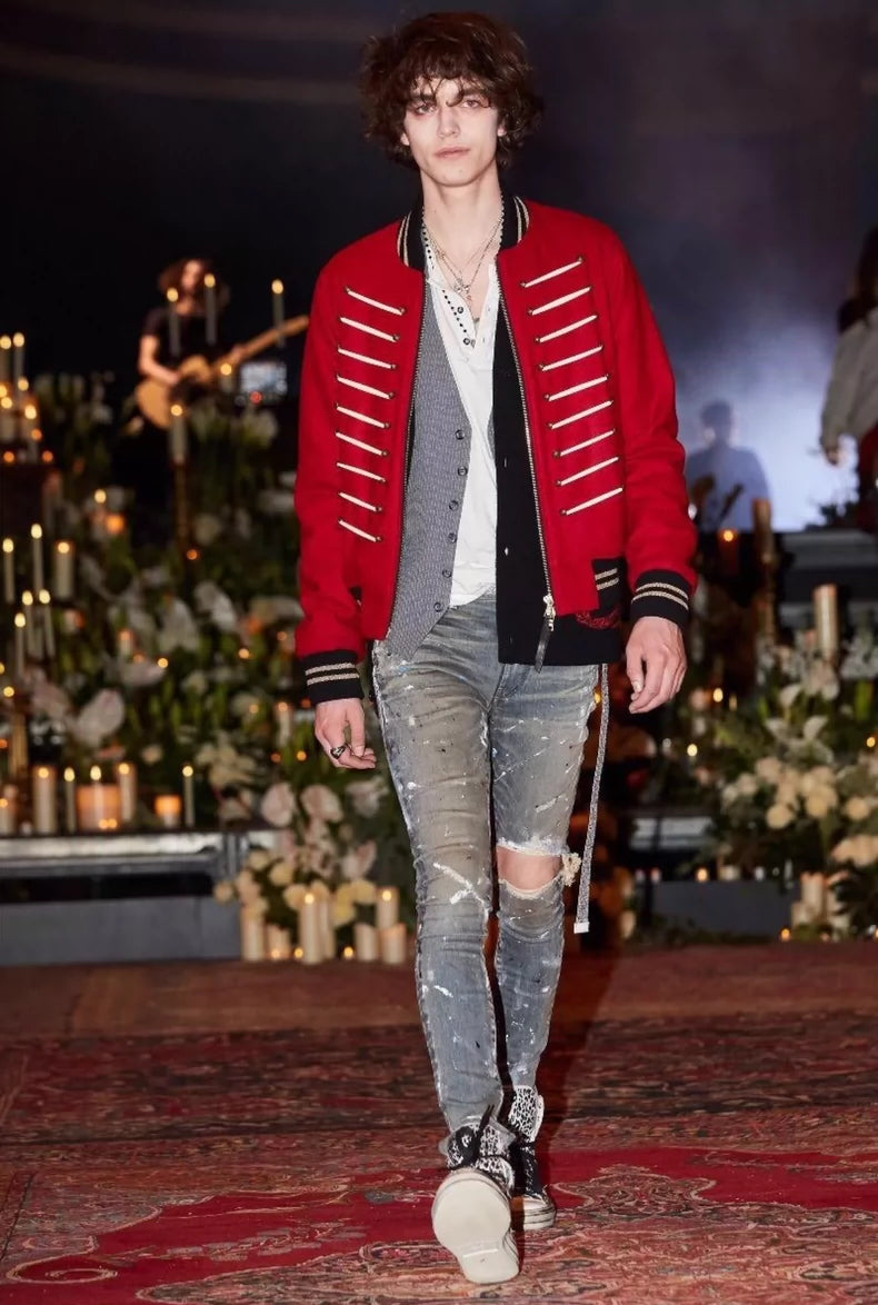 Amiri Wool-blend Bomber Jacket